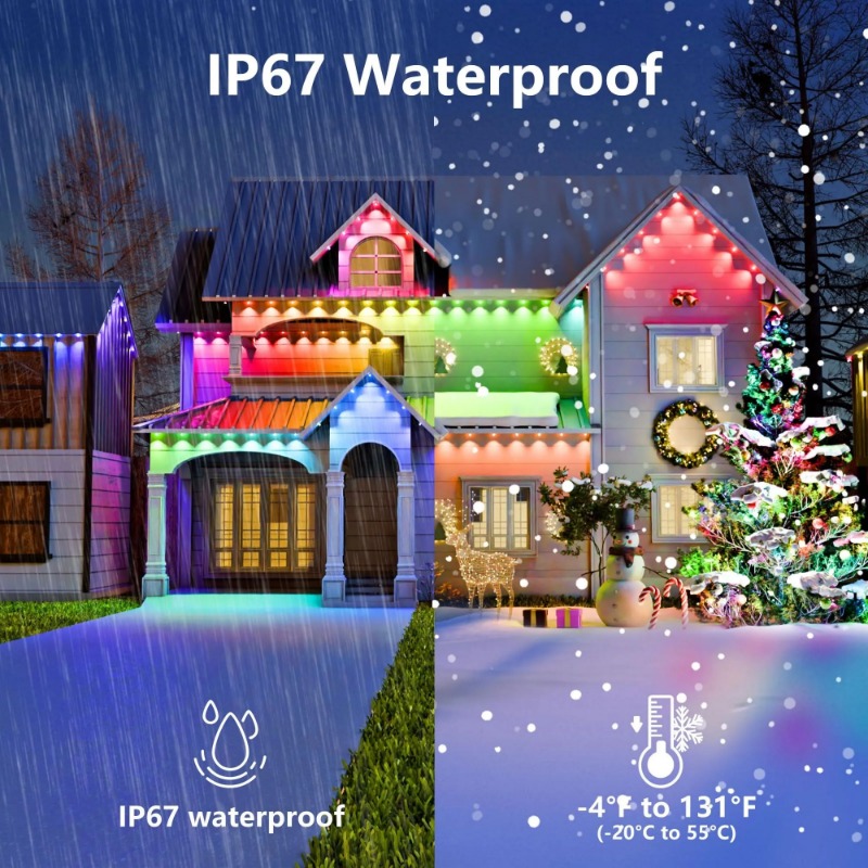 150FT 90LED Smart RGBIC Perman - Smart Home Yellow ulasan dan harga