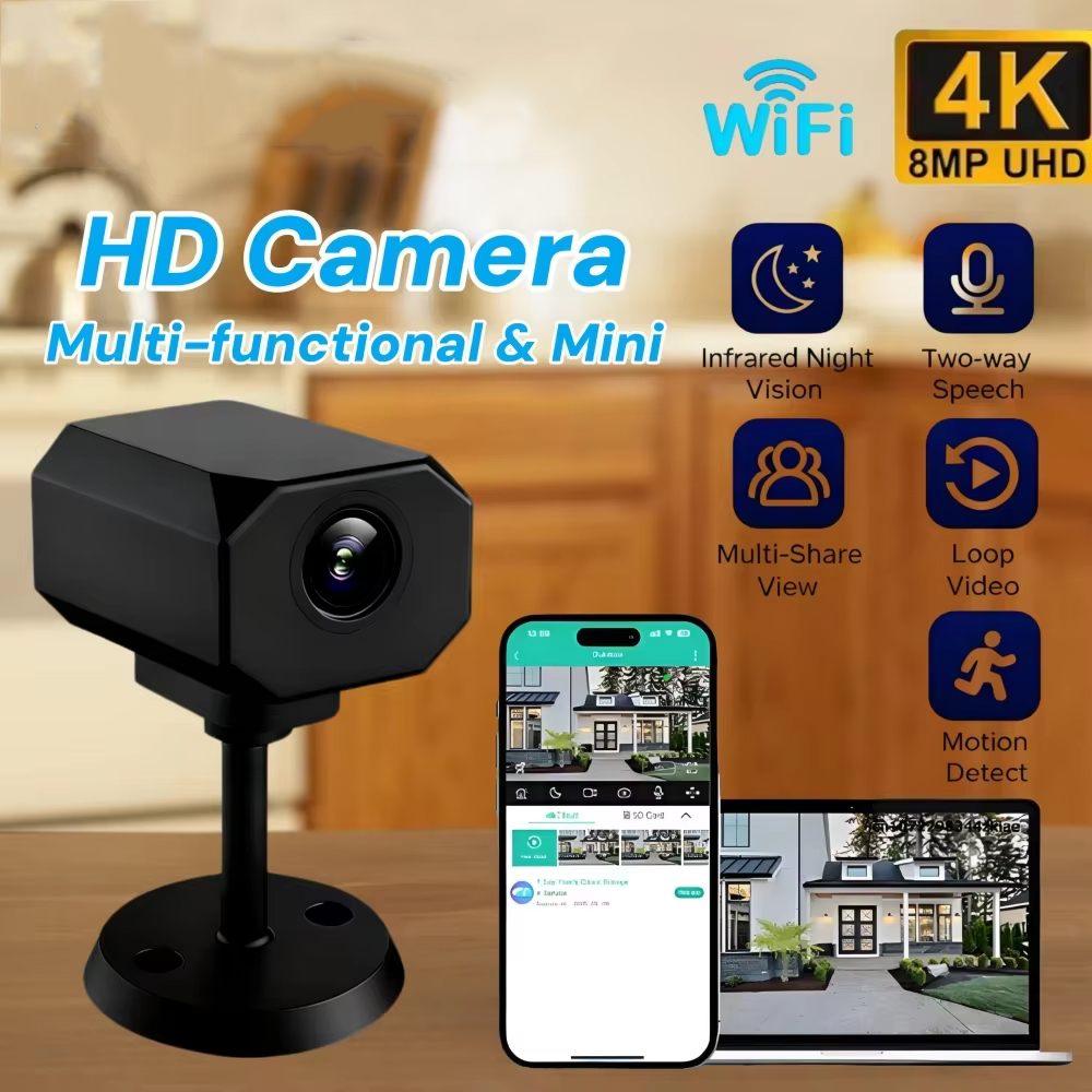 4K HD WiFi Security Camera for - Smart Home Video ulasan dan harga