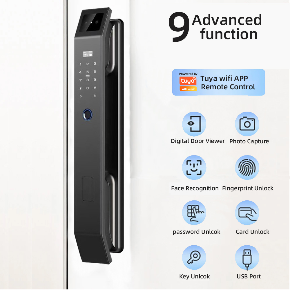 RAYKUBE DF14 Tuya WiFi 3D Face - Smart Home Door Lock ulasan dan harga