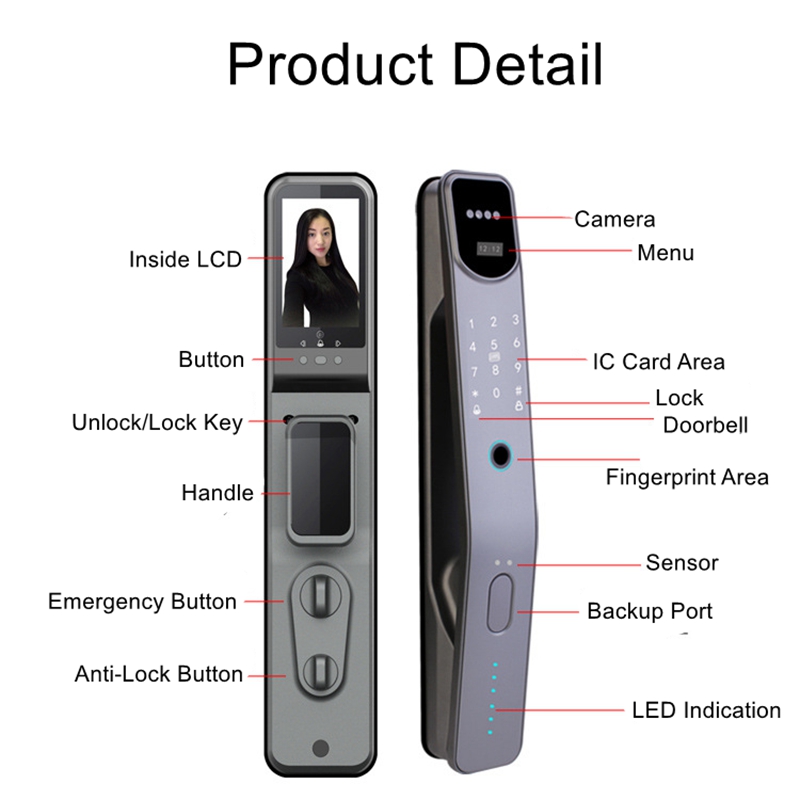 Tuya Wifi Electronic Fingerpri - Smart Home Door Lock ulasan dan harga
