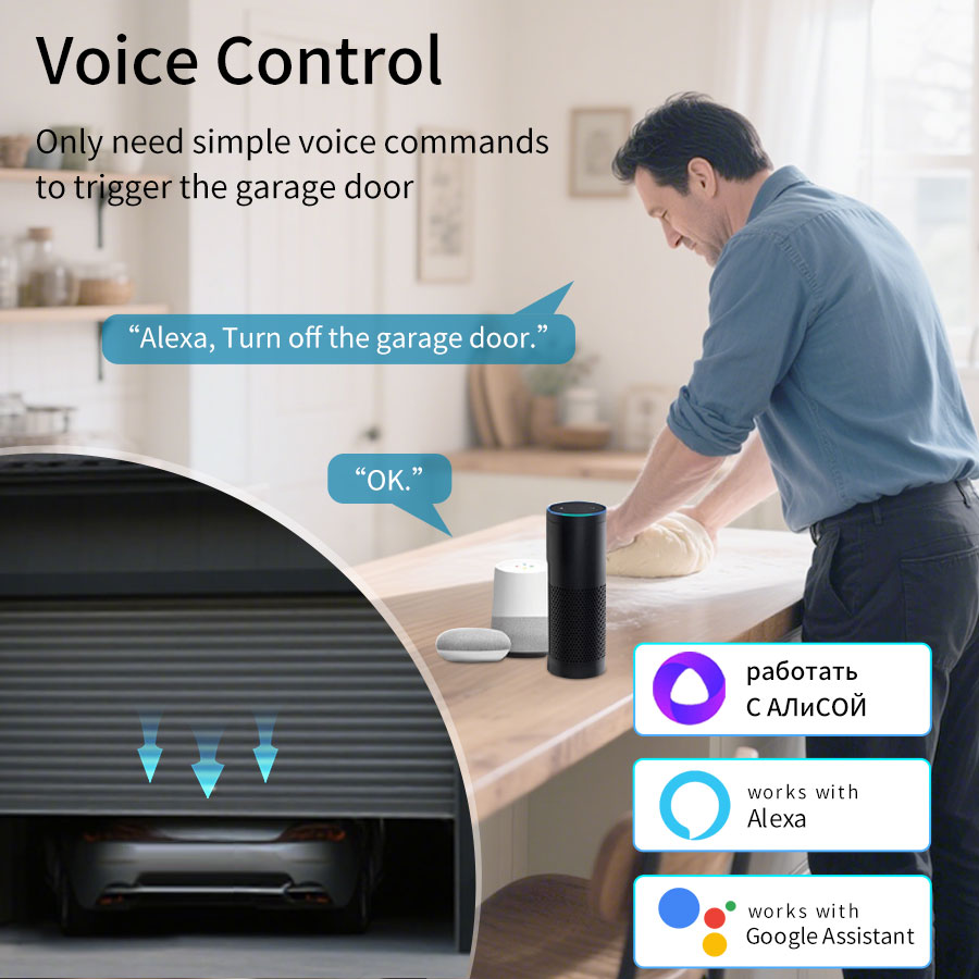 Tuya Smart WiFi or Zigbee Gara - Wireless Door Sensor ulasan dan harga