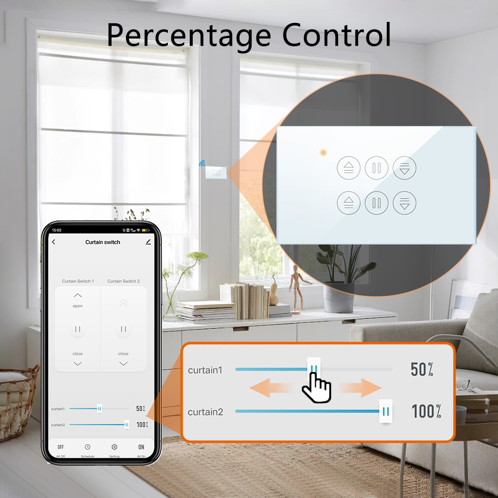 QCSMART WiFi Double Curtain US - Universal Remote Smart Home ulasan dan harga