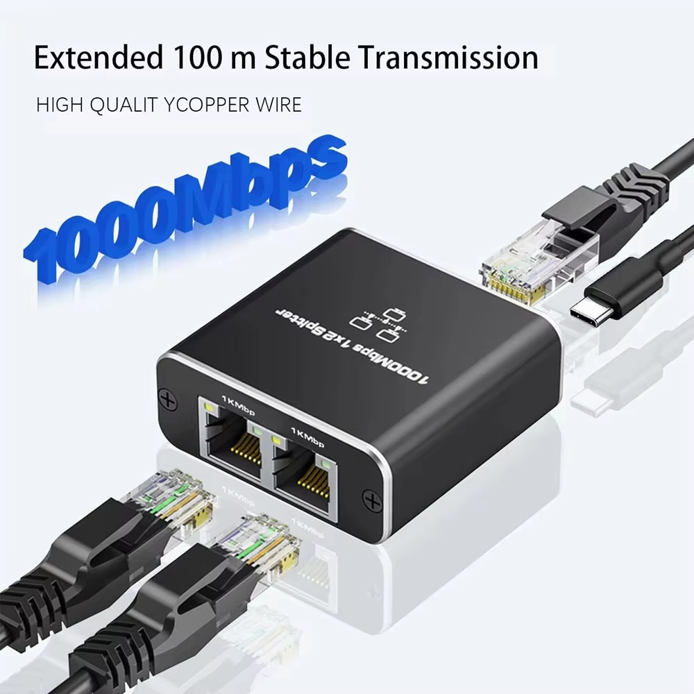 Network Splitter 1000Mbps Hub  - Smart Home Hub 2 ulasan dan harga