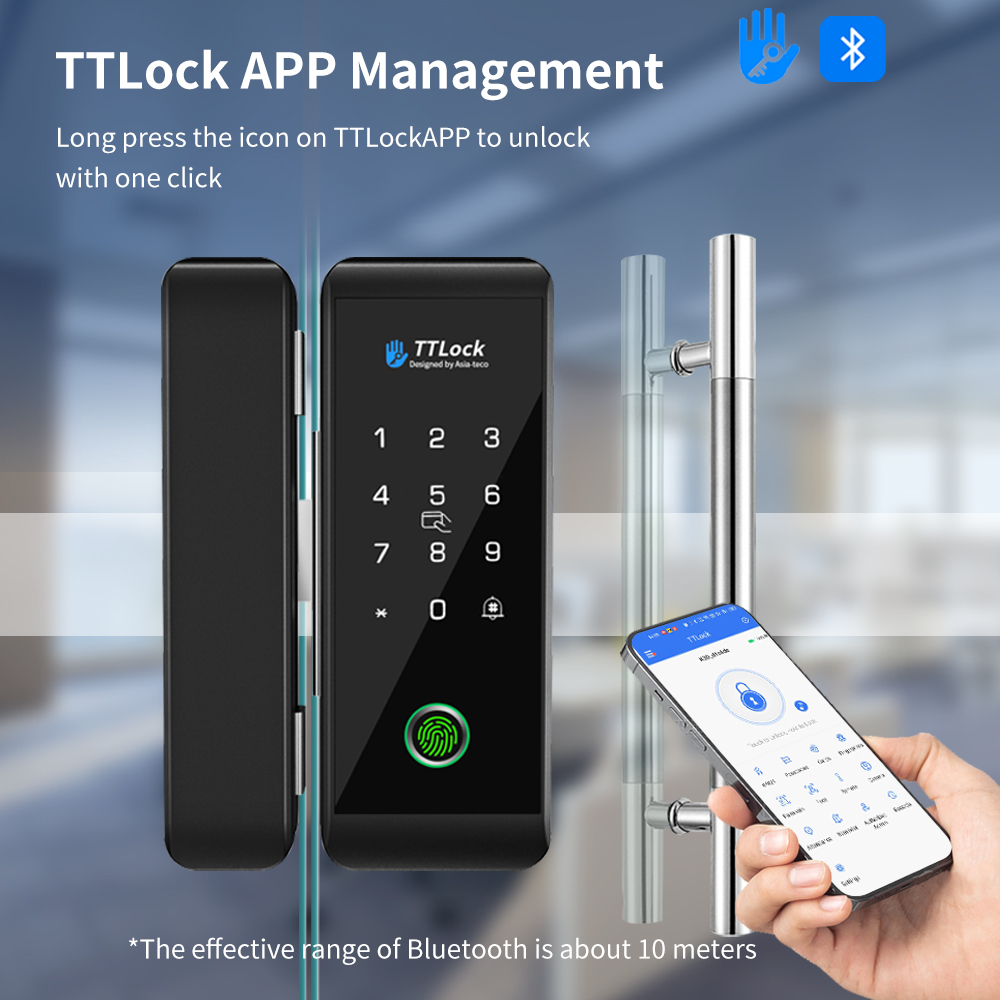 TTLOCK Smart Glass Lock Finger - Smart Home Door Lock ulasan dan harga