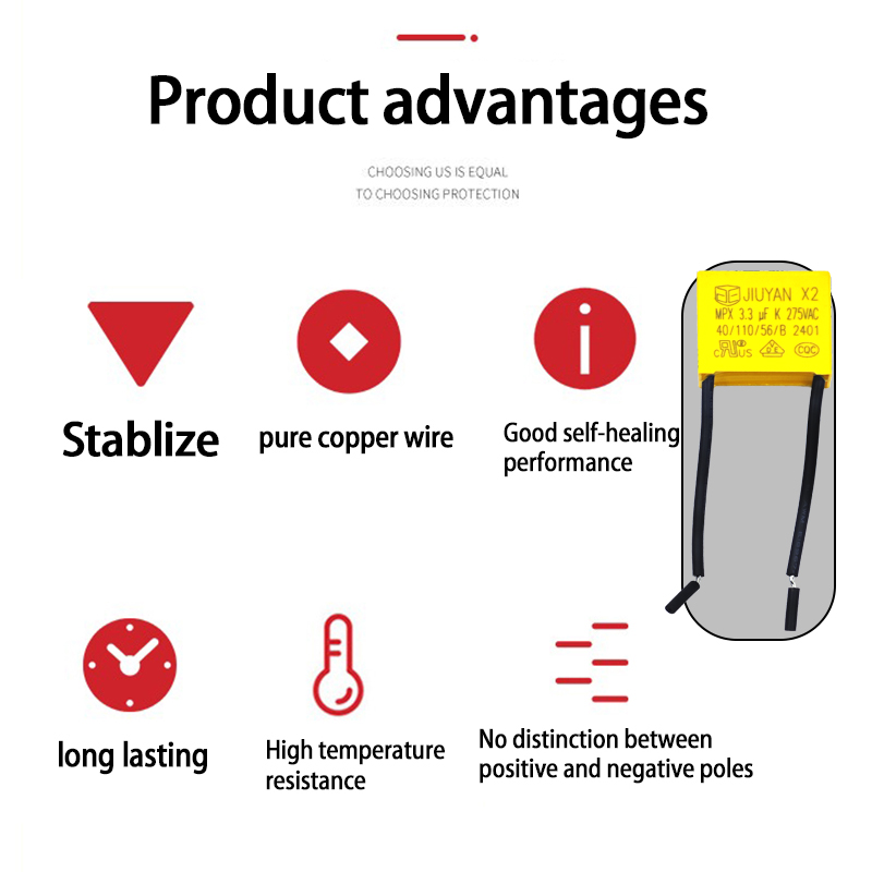 2.2uF X2 Safety Capacitor 275V - Smart Home Yellow ulasan dan harga
